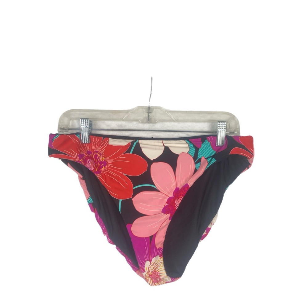 LA BLANCA Women’s Multi colored Floral Bikini Bottoms, Size 14 NWT